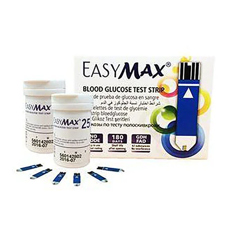 Easymax Blood Glucose Test Strip อีซี่แม็ก บลัด กลูโคส เทส สติป  25x2