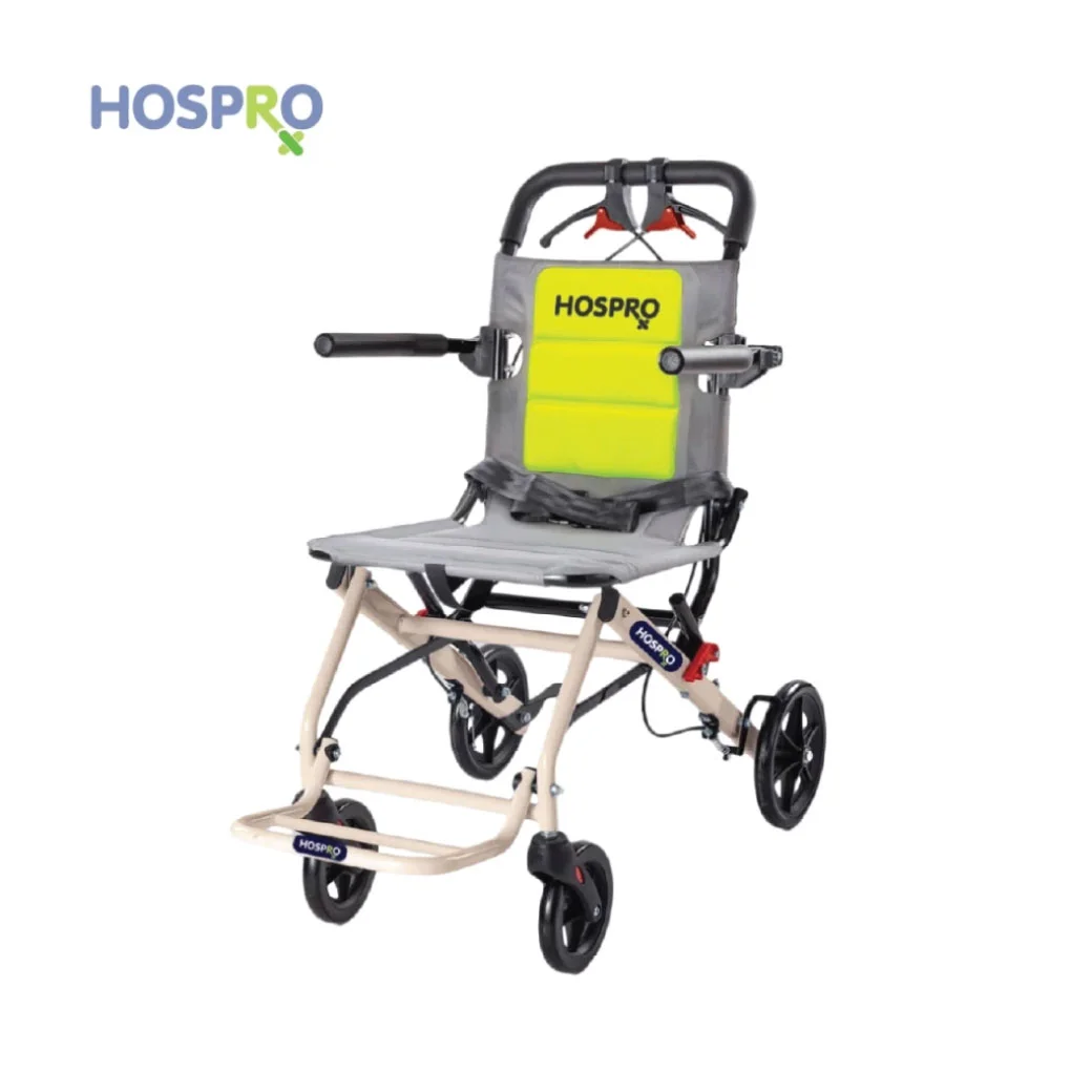 HOSPRO ฮอสโปร รถเข็นผู้ป่วยพกพา แบบเหล็ก H-WC287 ST