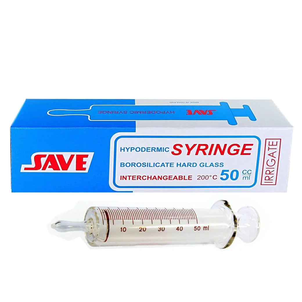 RJR Hypodermic Syringeแก้วให้อาหาร 50ml.Irrigate