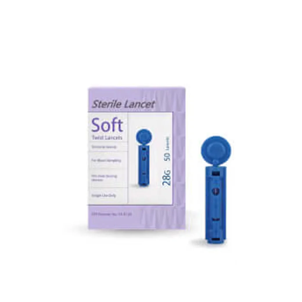 YUWELL Sterile Lancet 28G 50ชิ้น เข็มเจาะเลือด เพื่อตรวจระดับน้ำตาลในเลือด