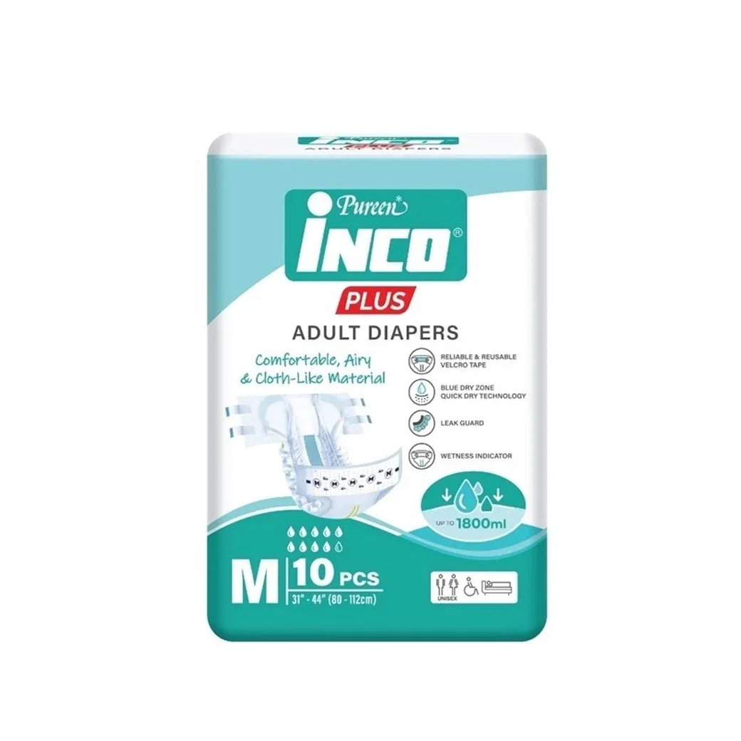 ผ้าอ้อมผู้ใหญ่ INCO Plus Adut Diapers M 10ชิ้น